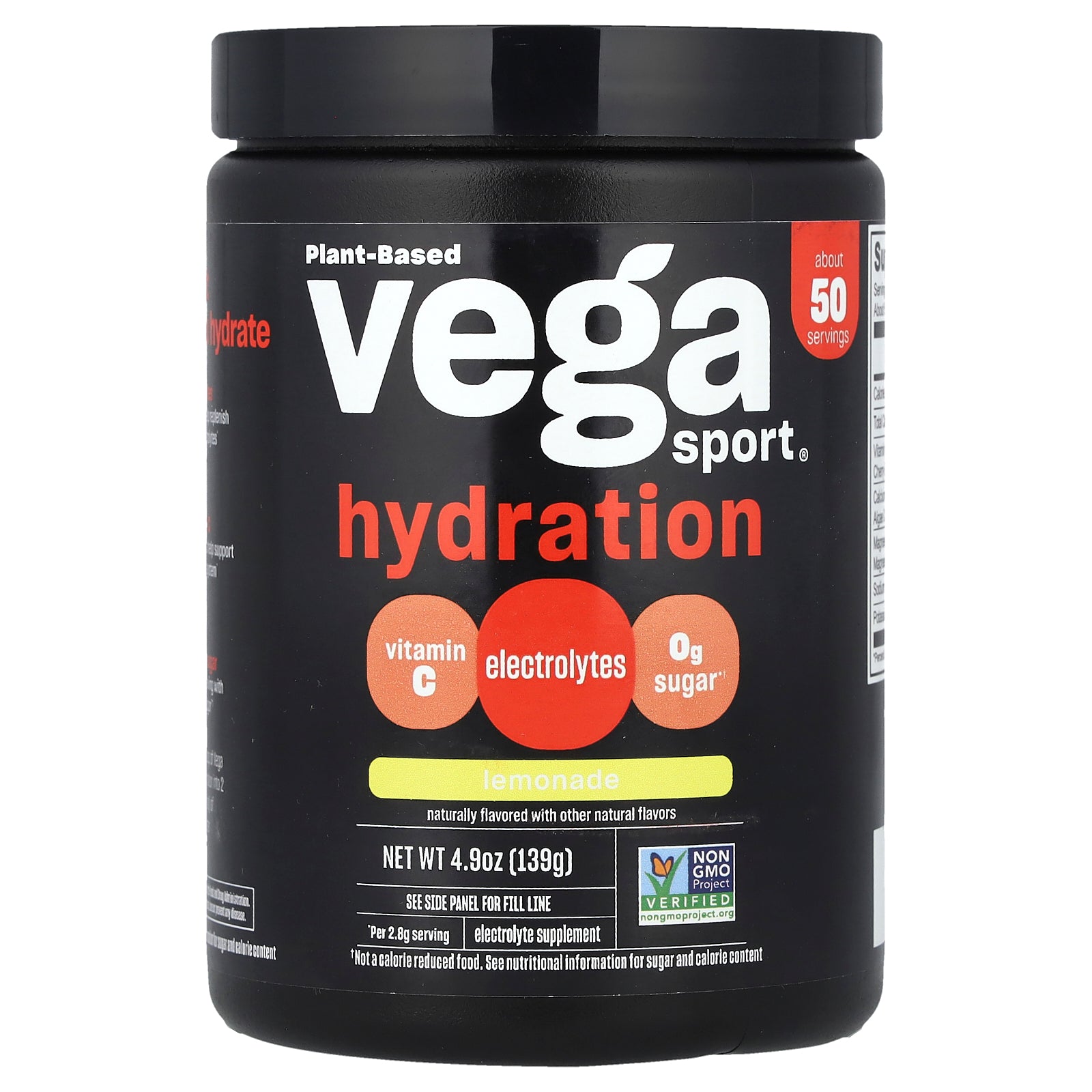 Vega, Sport®, Hydration, Lemonade, 4.9 oz (139 g)