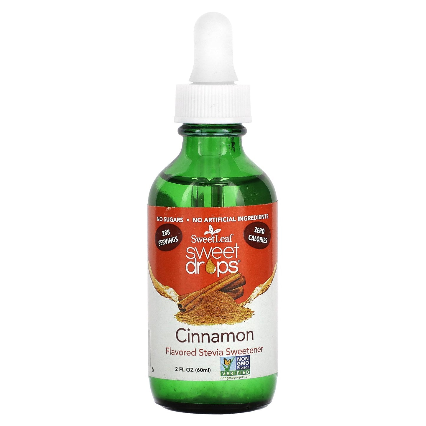 SweetLeaf Stevia, Sweet Drops, Cinnamon, 2 fl oz (60 ml)