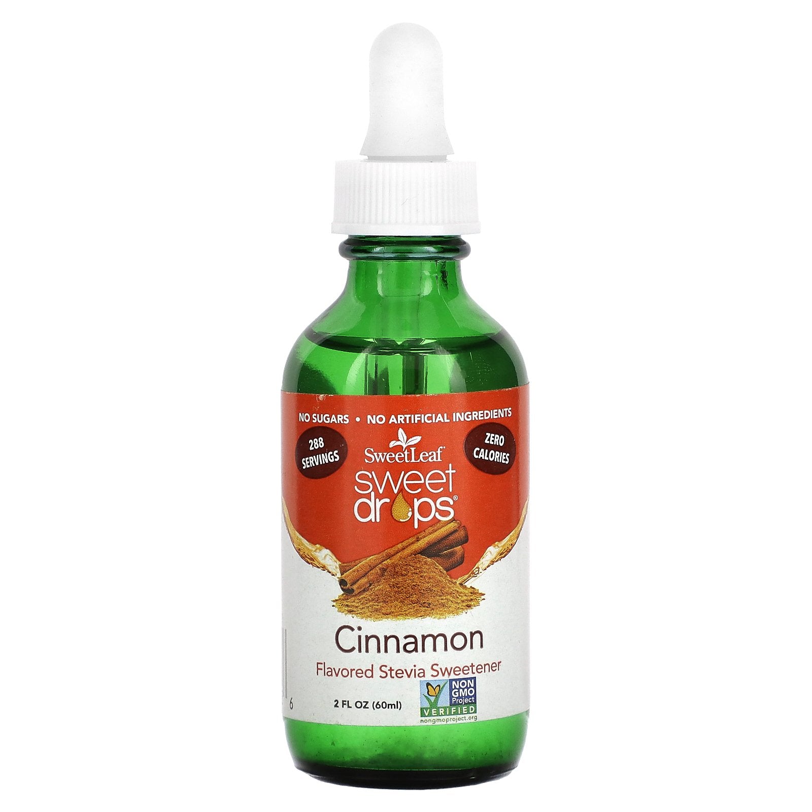 SweetLeaf Stevia, Sweet Drops, Cinnamon, 2 fl oz (60 ml)