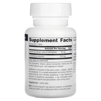 Source Naturals, Reduced Glutathione, 60 Tablets