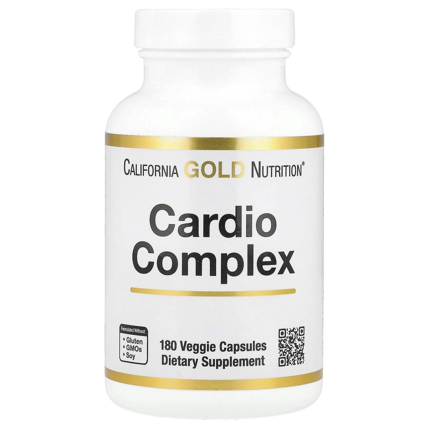 California Gold Nutrition, Cardio Complex with CardioAmino Blend, CardioPhyto Blend and Coenzyme Q10, 180 Veggie Capsules