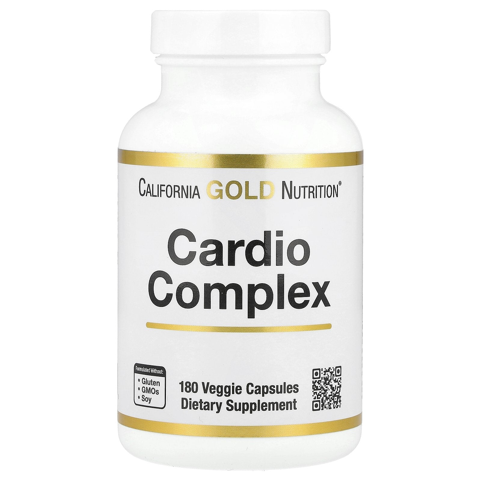 California Gold Nutrition, Cardio Complex with CardioAmino Blend, CardioPhyto Blend and Coenzyme Q10, 180 Veggie Capsules