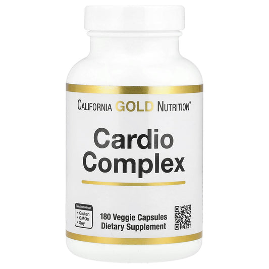 California Gold Nutrition, Cardio Complex with CardioAmino Blend, CardioPhyto Blend and Coenzyme Q10, 180 Veggie Capsules