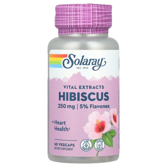 Solaray, Vital Extracts, Hibiscus, 60 VegCaps