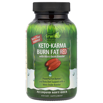 Irwin Naturals, Keto-Karma Burn Fat Red™, 72 Liquid Soft-Gels