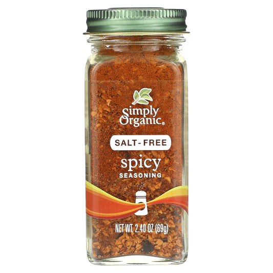 Simply Organic, Spicy Seasoning, Salt-Free, 2.4 oz (69 g)