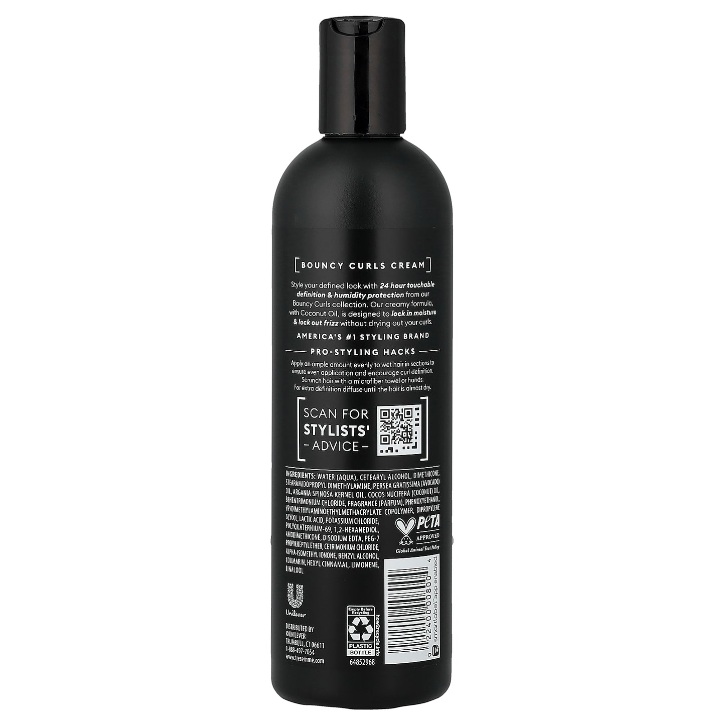 TRESemmé, Bouncy Curls Defining Cream, + Coconut, 12 fl oz (355 ml)