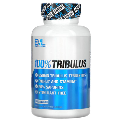 EVLution Nutrition, 100% Tribulus, 650 mg, 60 Veggie Capsules