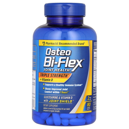 Osteo Bi-Flex, Joint Health + Vitamin D, Triple Strength, 80 Coated Tablets