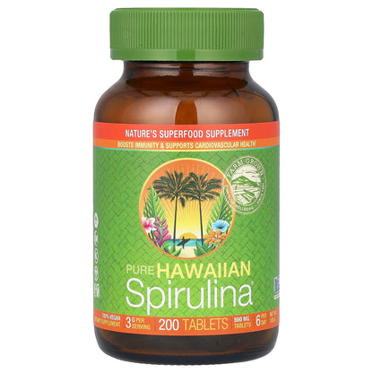 Nutrex Hawaii, Pure Hawaiian Spirulina®, 500 mg, 200 Tablets