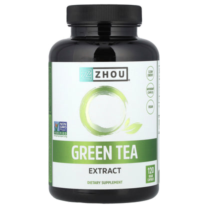 Zhou Nutrition, Green Tea Extract, 500 mg, 120 Veggie Capsules