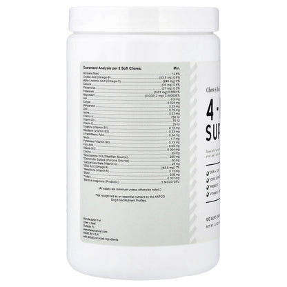 Chew + Heal, 4-in-1 Support, For Dogs, 120 Soft Chews, 16.9 oz (480 g)