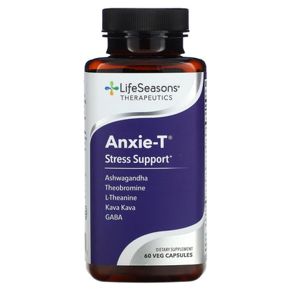 LifeSeasons, Anxie-T Stress Support, 60 Veg Capsules