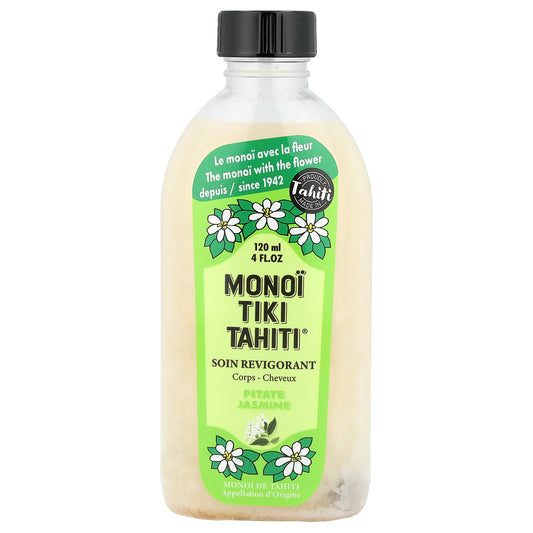 Monoi Tiare Tahiti, Monoi Tiki Tahiti®,, Coconut Oil, Pitate Jasmine, 4 fl oz (120 ml)
