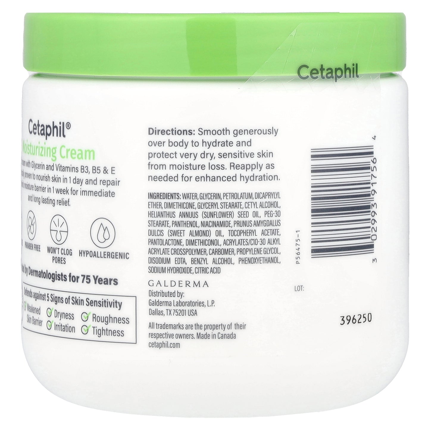 Cetaphil, Moisturizing Cream, Fragrance Free, 16 oz (453 g)
