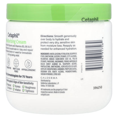Cetaphil, Moisturizing Cream, Fragrance Free, 16 oz (453 g)