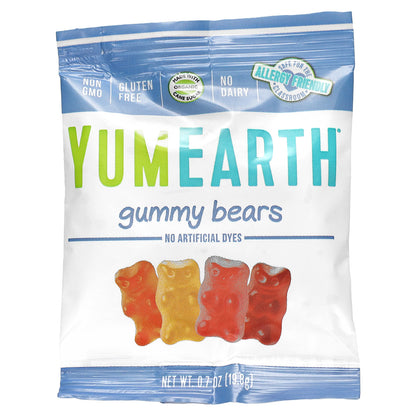 YumEarth, Gummy Bears, Assorted Flavors, 43 Packs, 0.7 oz (19.8 g) Each