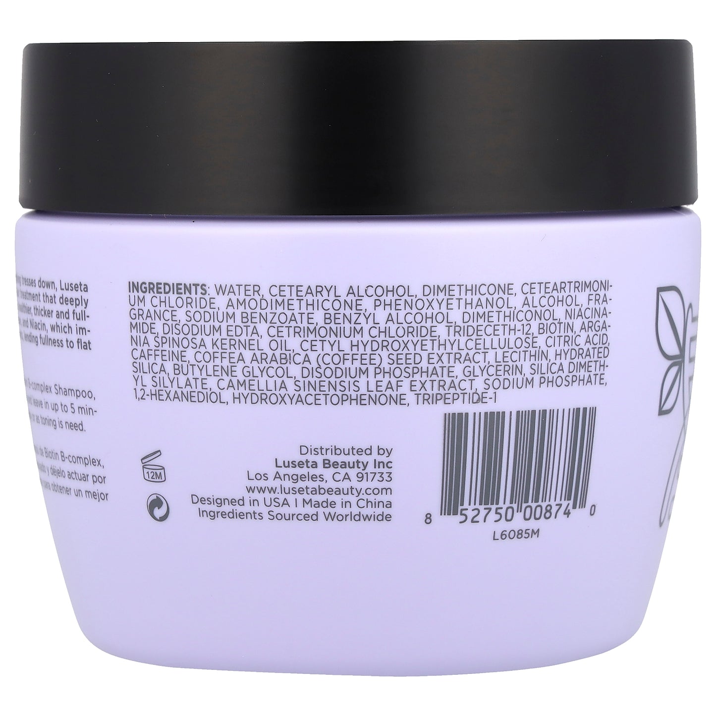 Luseta Beauty, Biotin B-Complex, Hair Mask, Thin & Weakened Hair, 16.9 fl oz (500 ml)