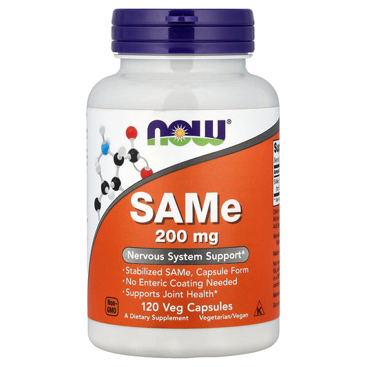 NOW Foods, SAMe, 200 mg, 120 Veg Capsules