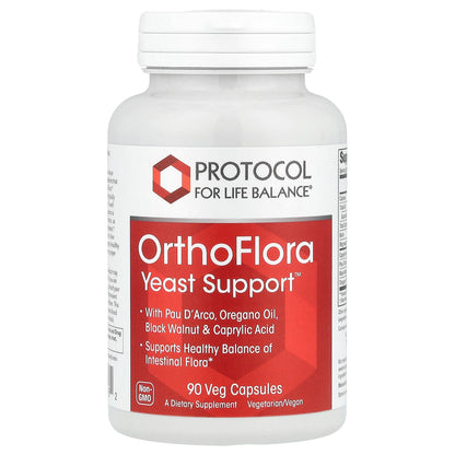 Protocol for Life Balance, OrthoFlora Yeast Support™, 90 Veg Capsules