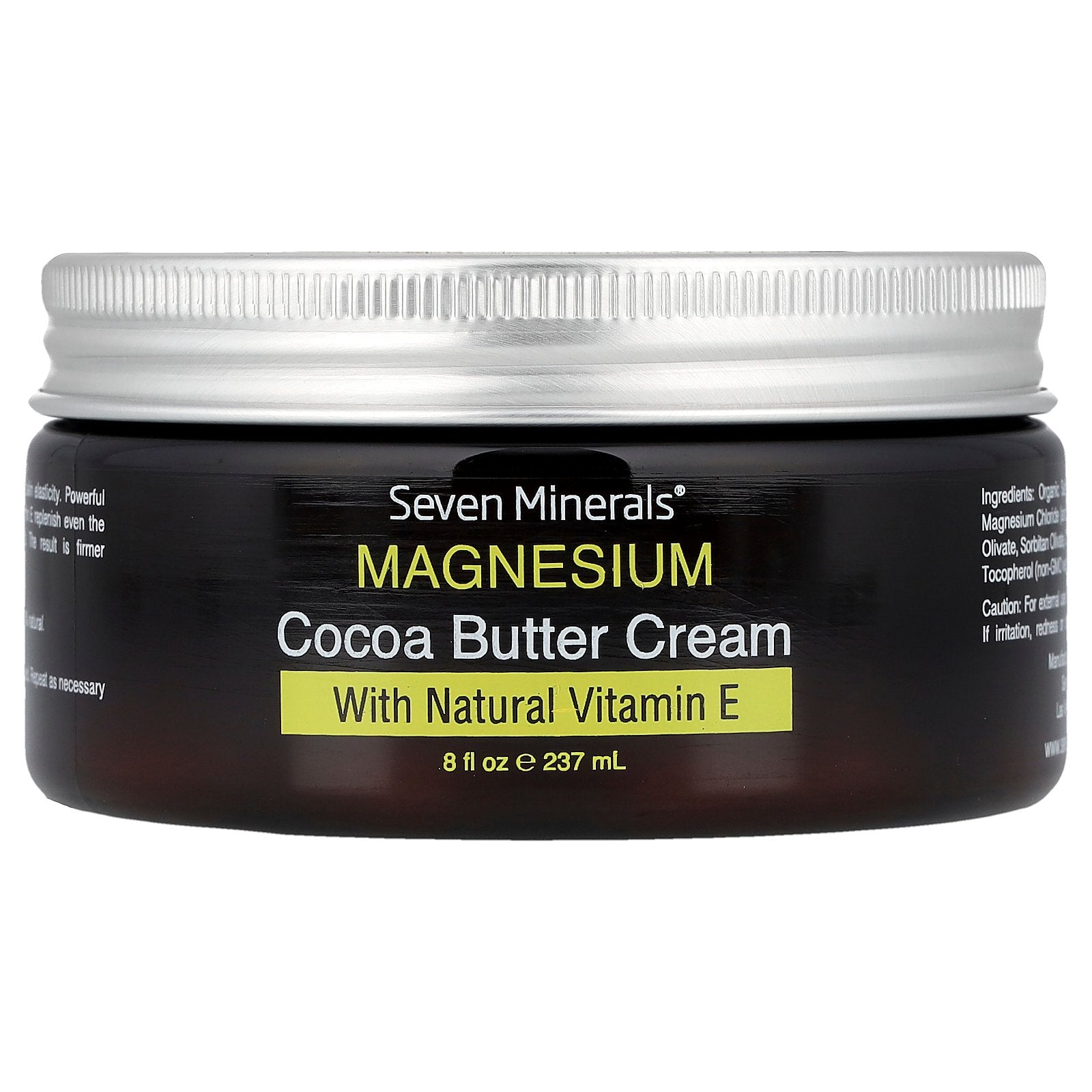 Seven Minerals, Magnesium Cocoa Butter Cream, with Natural Vitamin E, 8 fl oz (237 mL)