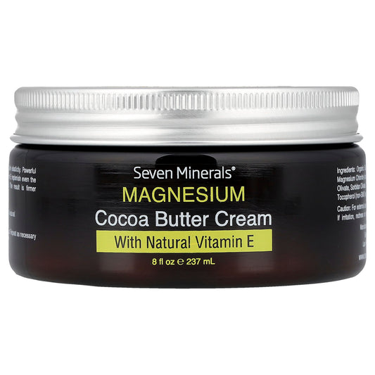 Seven Minerals, Magnesium Cocoa Butter Cream, with Natural Vitamin E, 8 fl oz (237 mL)