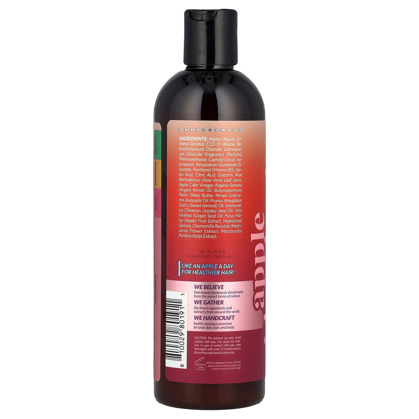 artnaturals, Apple Cider Vinegar Leave-In Conditioner, For All Hair Types, 12 fl oz (355 ml)