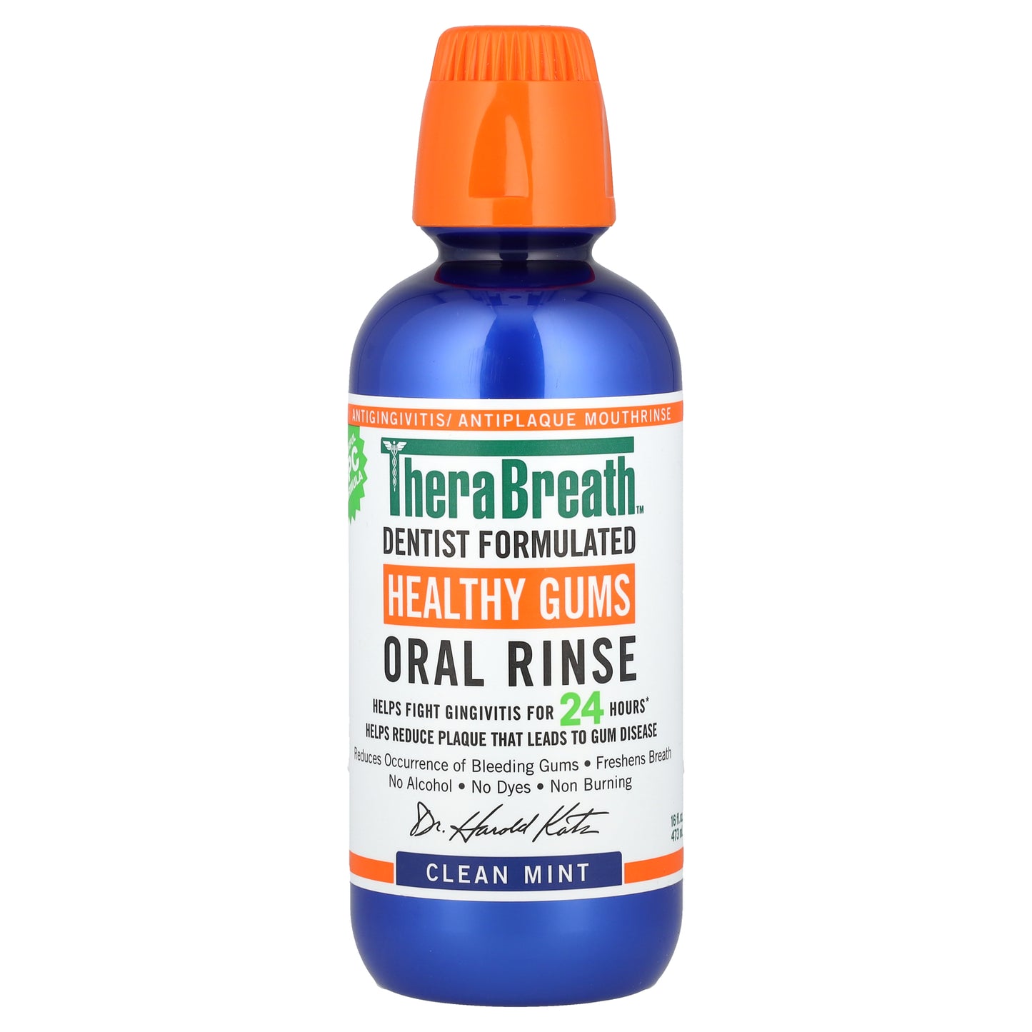 TheraBreath, Healthy Gums Oral Rinse, Clean Mint, 16 fl oz (473 ml)