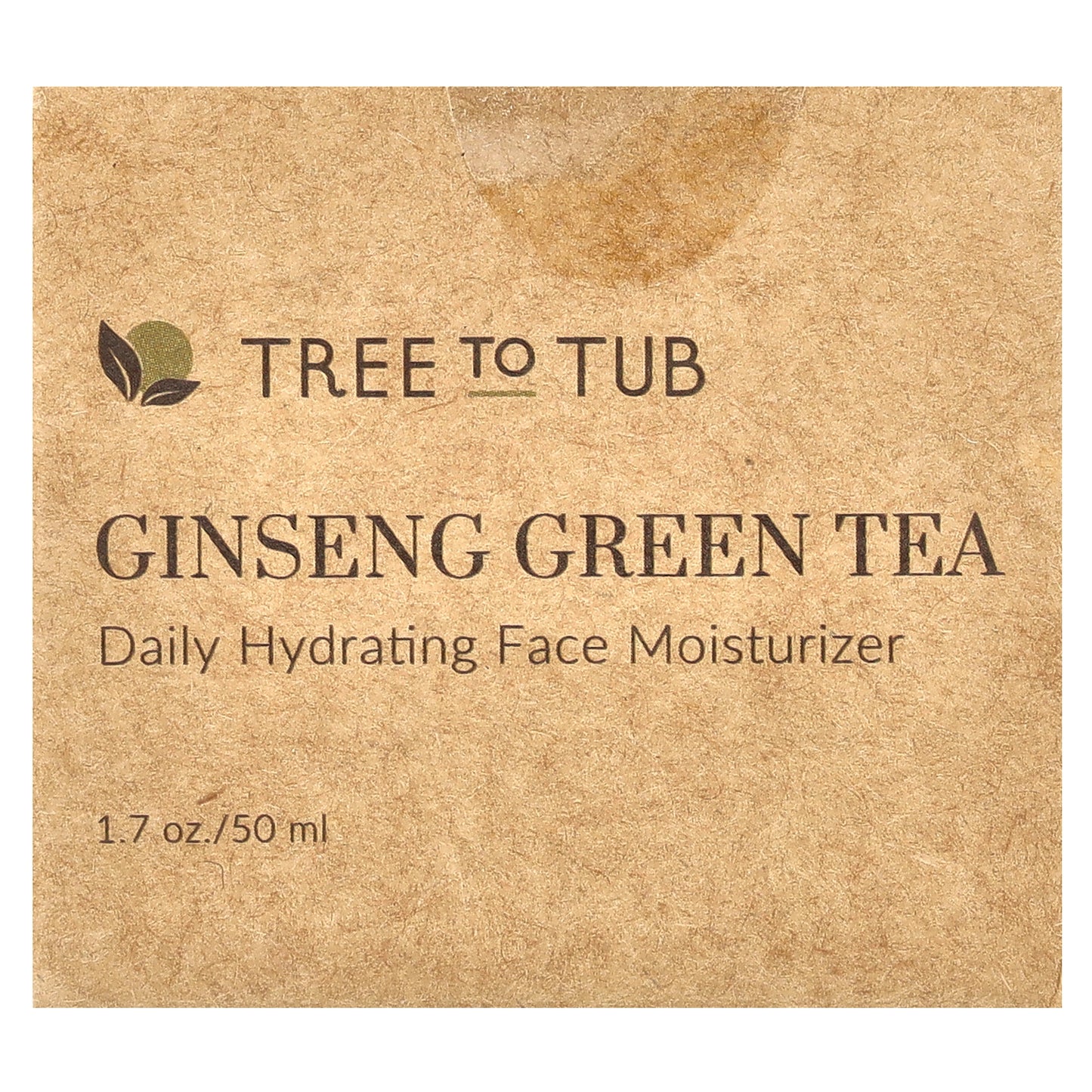 Tree To Tub, Ginseng Green Tea, Daily Hydrating Face Moisturizer , 1.7 oz (50 ml)