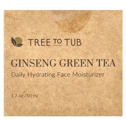 Tree To Tub, Ginseng Green Tea, Daily Hydrating Face Moisturizer , 1.7 oz (50 ml)