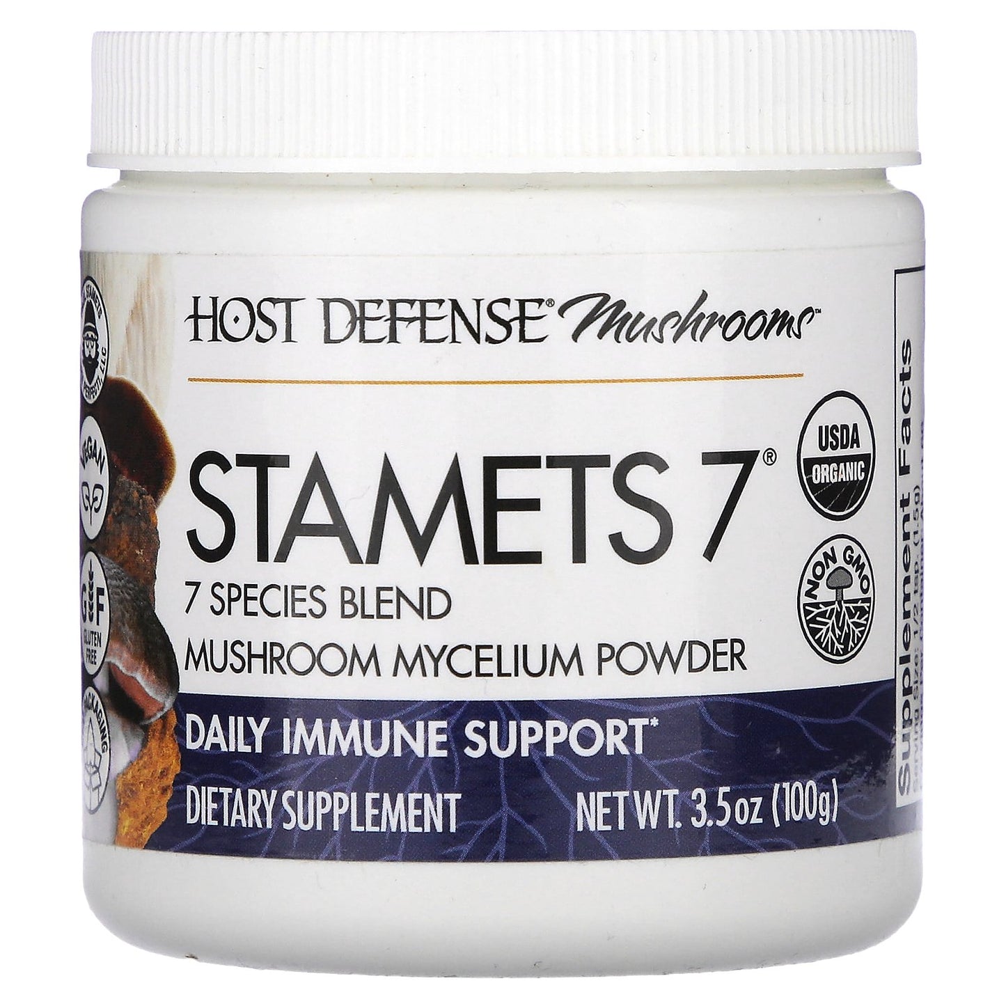 Host Defense, Mushrooms, STAMETS 7, 3.5 oz (100 g)