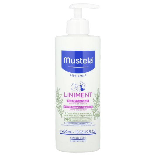 Mustela, Baby, Liniment Diaper Change Cleanser, 13.52 fl oz (400 ml)