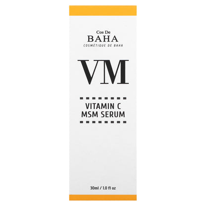 Cos De BAHA, VM, Vitamin C MSM Serum, 1 fl oz (30 ml)