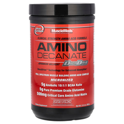 MuscleMeds, Amino Decanate, Fruit Punch, 13.4 oz (381 g)