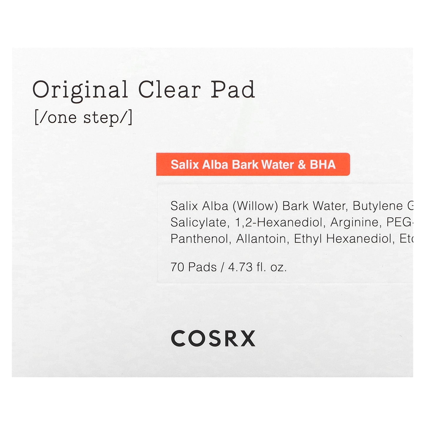 CosRx, One Step,  Original Clear Pad, 70 Pads