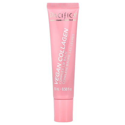 Pacifica, Vegan Collagen, Complex Lip Balm, Vanilla Cupcake Pink Shimmer, 0.5 fl oz (15 ml)