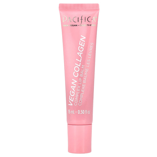 Pacifica, Vegan Collagen, Complex Lip Balm, Vanilla Cupcake Pink Shimmer, 0.5 fl oz (15 ml)