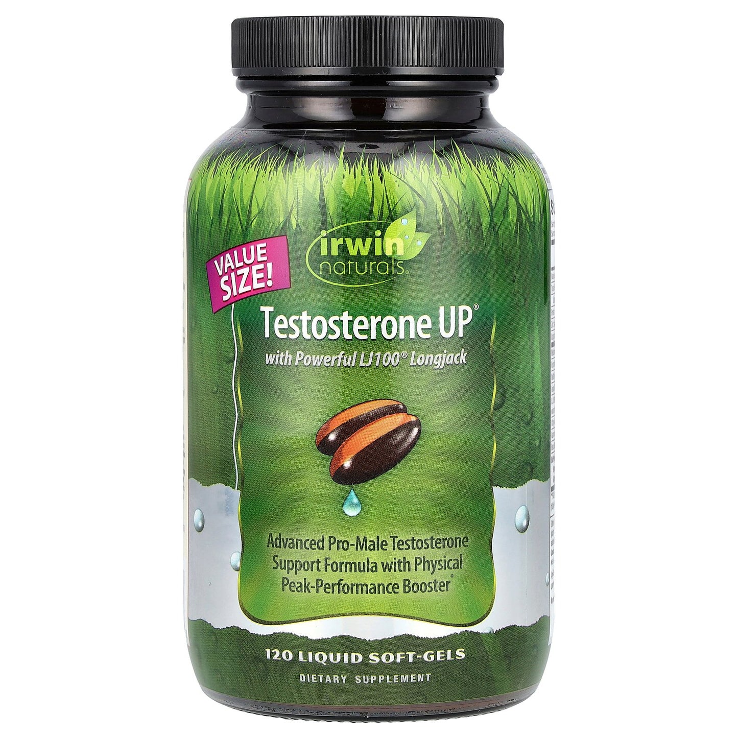 Irwin Naturals, Testosterone UP® with Powerful LJ100® Longjack, 120 Liquid Soft-Gels