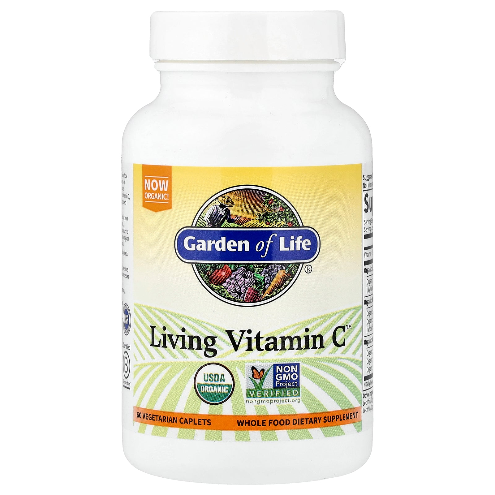Garden of Life, Living Vitamin C™, 60 Vegetarian Caplets