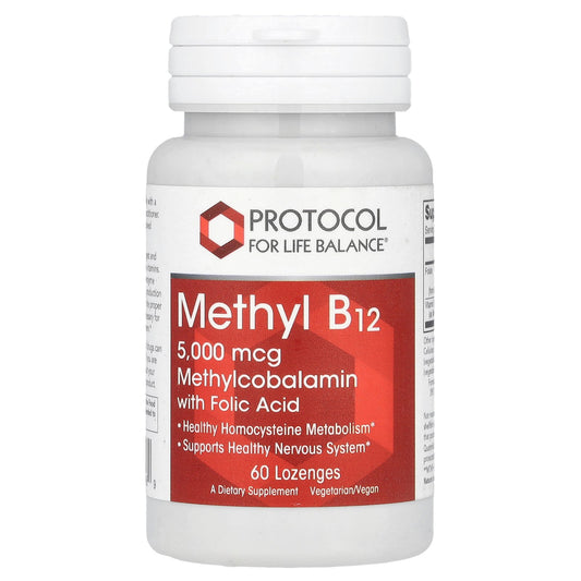 Protocol for Life Balance, Methyl B12, 5,000 mcg, 60 Lozenges
