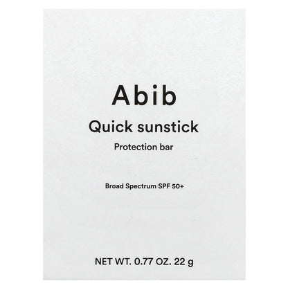Abib, Quick Sunstick Protect Bar, SPF 50+, 0.77 oz (22 g)