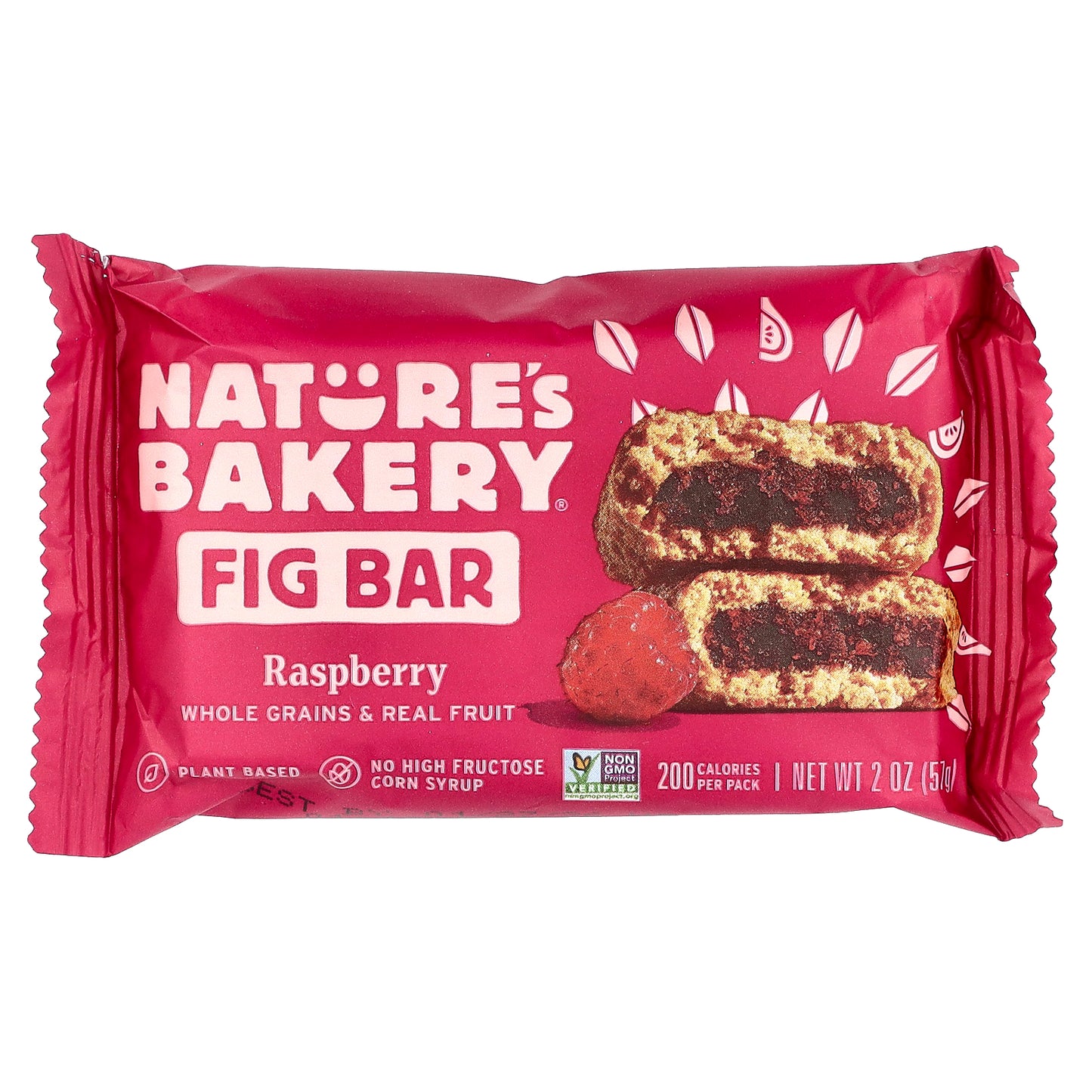 Nature's Bakery, Fig Bar, Raspberry, 6 Twin Packs, 2 oz (57 g) Each