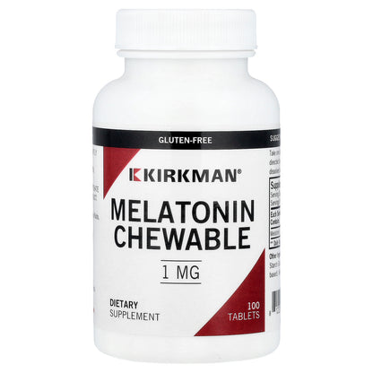Kirkman Labs, Melatonin Chewable Tablets, 1 mg, 100 Tablets