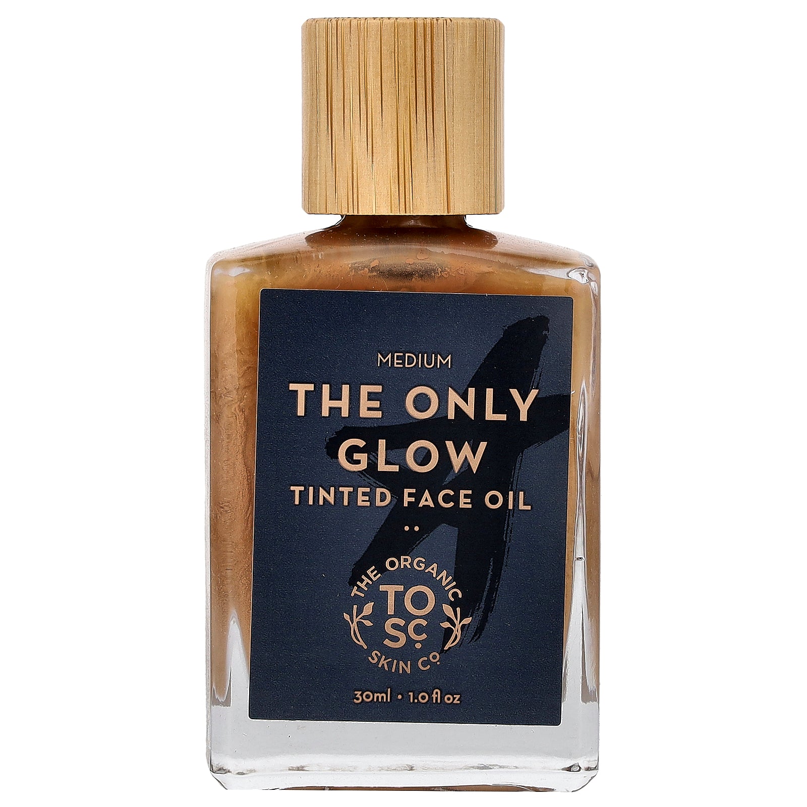 The Organic Skin Co., The Only Glow, Tinted Face Oil, For All Skin Types, Medium, 1 fl oz (30 ml)
