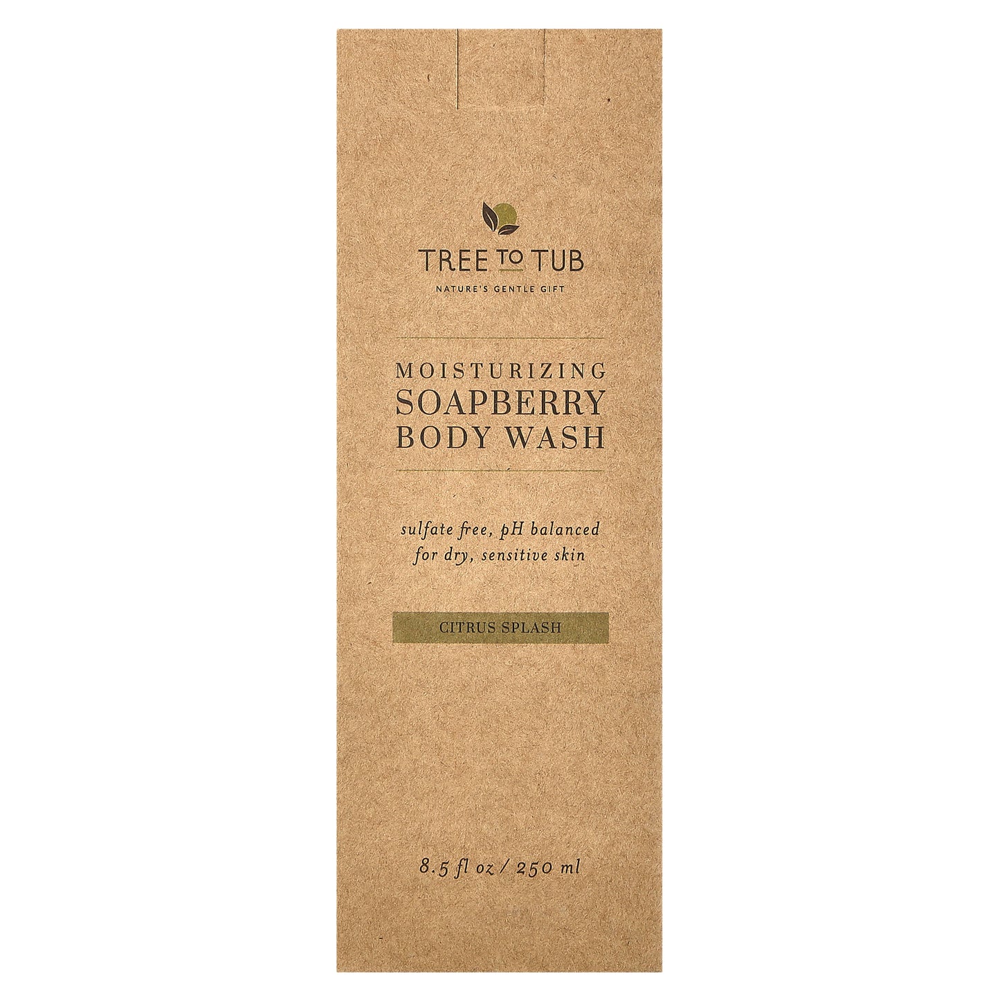 Tree To Tub, Moisturizing Soapberry Body Wash, Citrus Splash, 8.5 fl oz (250 ml)