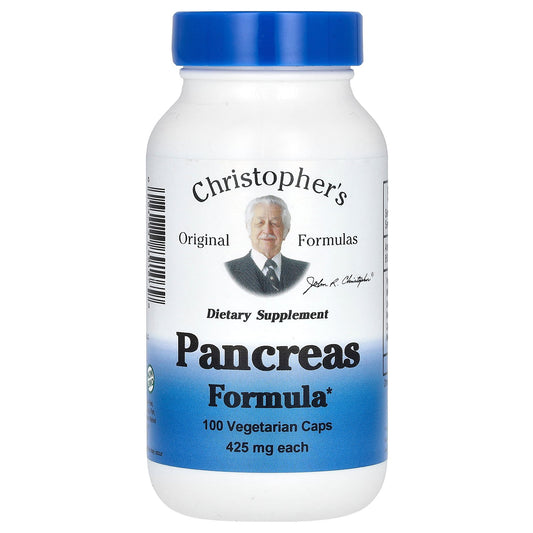Christopher's Original Formulas, Pancreas Formula, 100 Vegetarian Caps