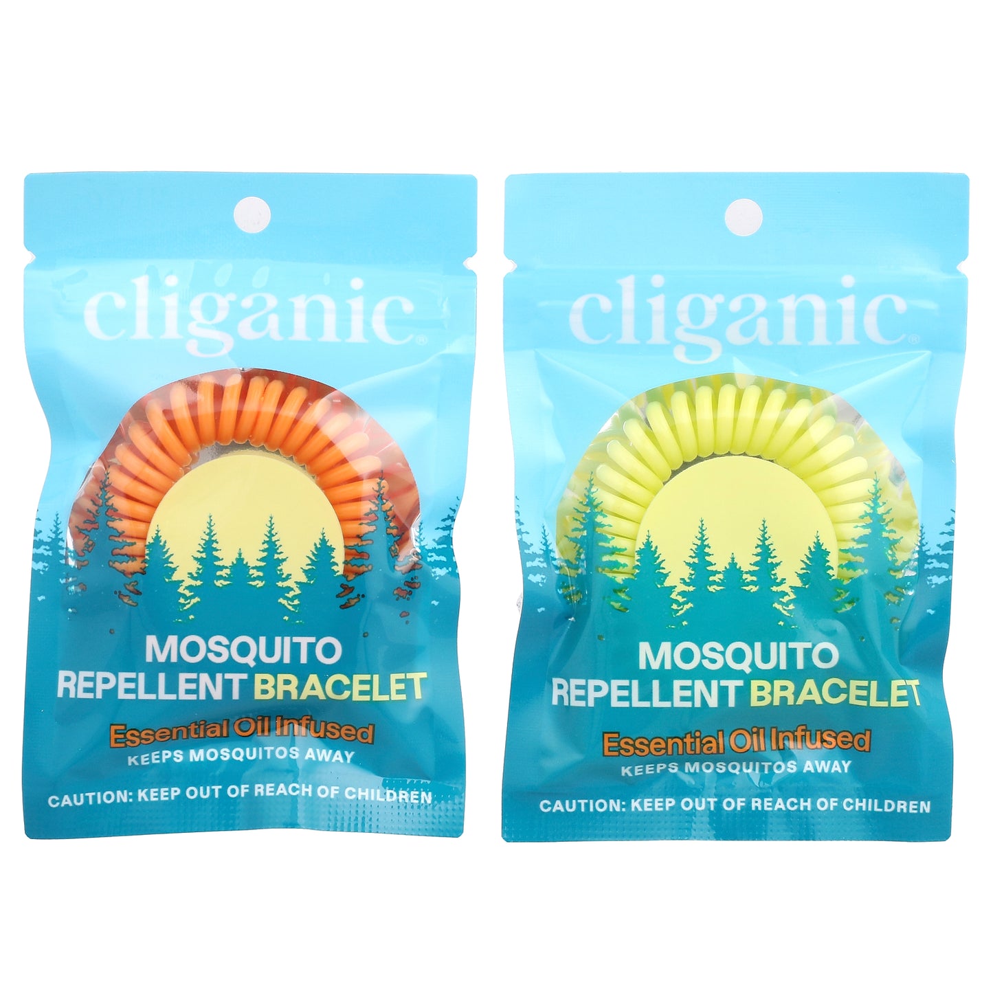 Cliganic, Mosquito Repellent Bracelet, 10 Individually Wrapped Bracelets