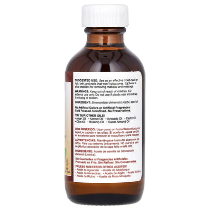 De La Cruz, Jojoba Oil, 2 fl oz (59 ml)