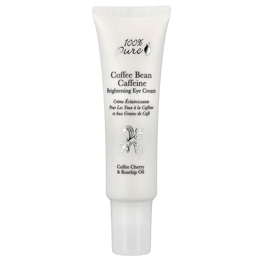 100% PURE, Coffee Bean Caffeine Brightening Eye Cream, 1 fl oz (30 ml)
