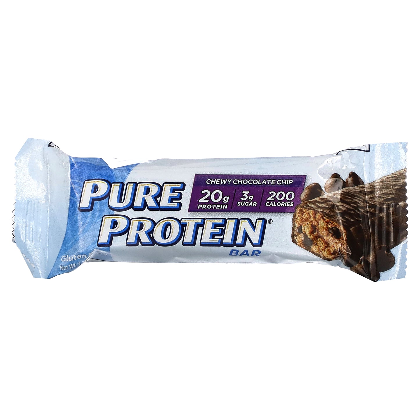 Pure Protein, Chew Chocolate Chip Bar, 6 Bars, 1.76 oz (50 g) Each